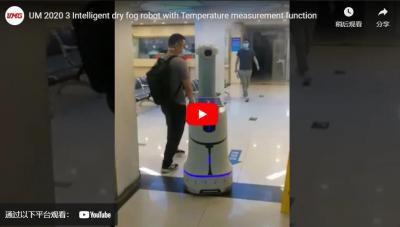UM-2020-3 robot nebbia a secco intelligente con funzione di misurazione della temperatura