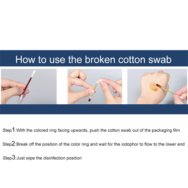 disposable iodophor cotton swab 7